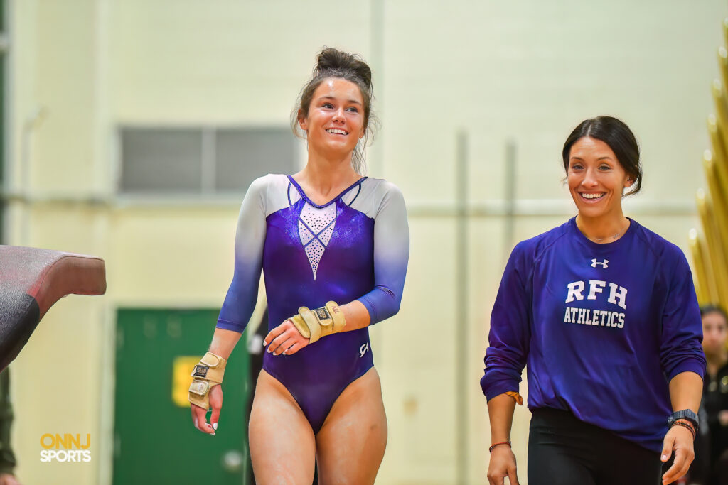 Rumson-Fair Haven's Natalie Lindgren at the 2024 NJSIAA Gymnastics Individual State Championships.