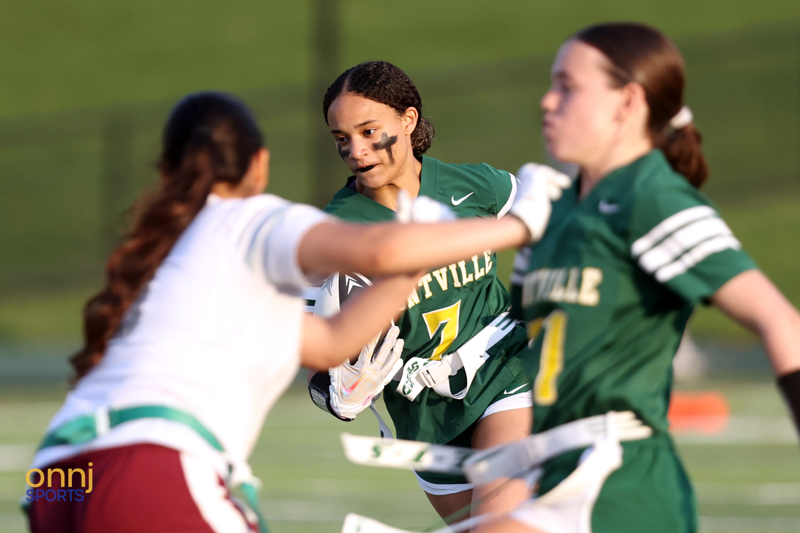 Montville flag football vs. Morristown